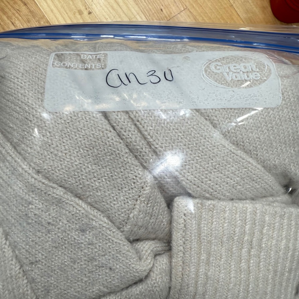 Democracy Women Knit Sweater Cream Cable Knit‎ Pullover Style B6251HVSW L - Picture 6 of 6